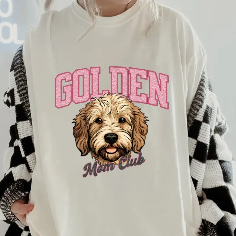 Doodle Mom Club Shirt ~ Unisex Dog Mama Apparel Relaxed Fit Printed In The USA Clothing Womenswear Casual Comfort Cotton Top Athletic Boho Chic