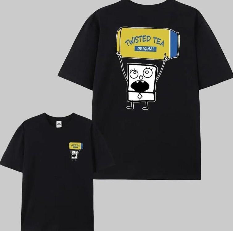 Doodlebob Tea Aesthetic Unisex Shirt, Trendy Graphic Tee, Streetwear Shirt