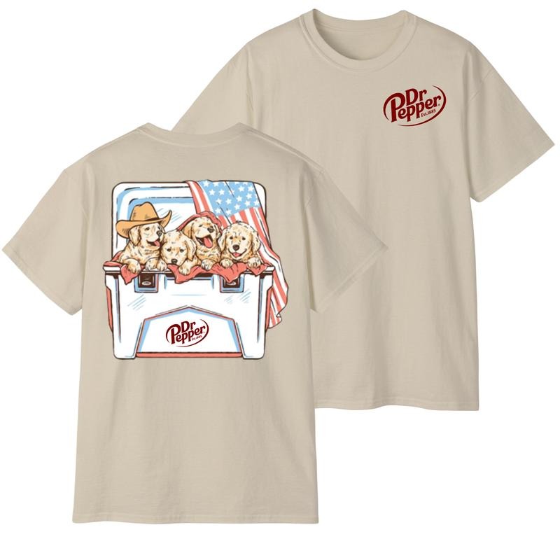 Dr Pepper Dogs Beer Tees, 4th Of july T-Shirt, Perfect Drink And Dog Shirt For Men, For Women, Gift For All Hoodie,...