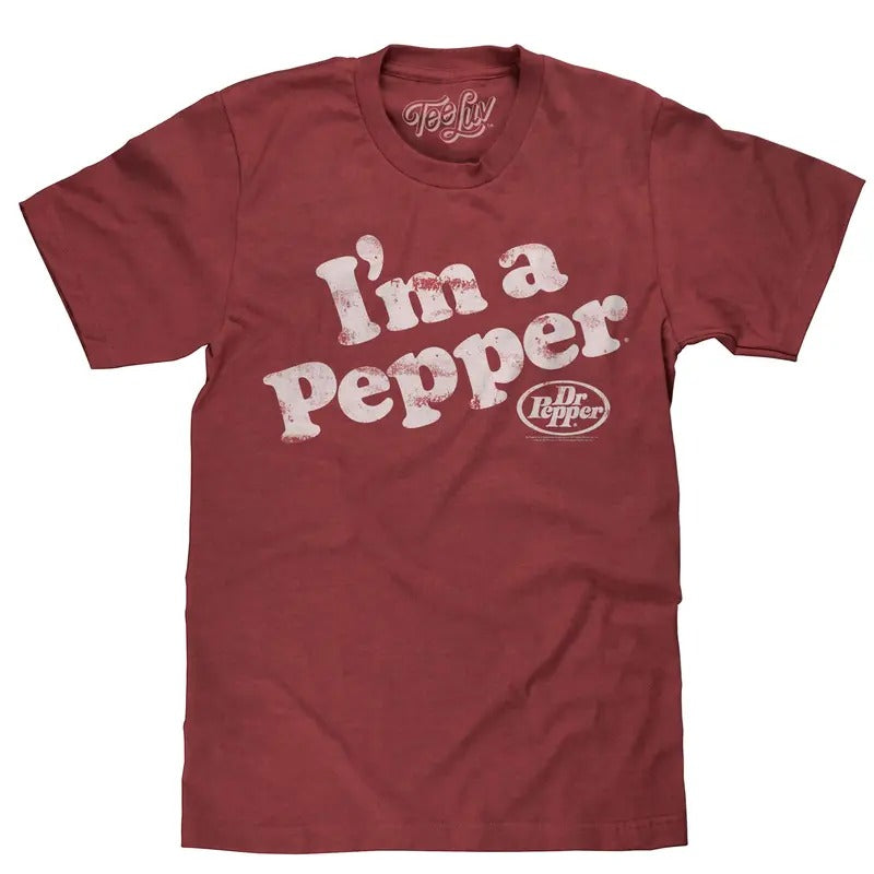 Dr Pepper I'm a Pepper T-Shirt - Red