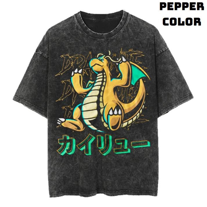 Dragon Flying Vintage Graphic Tees, Dragonite Tee, Pokemon Shirt, Pokemon Merch, Anime Manga Shirt, Anime Japanese, Anime Clothing, Unisex T-Shirt, Top Streetwear Menswear Womenswear