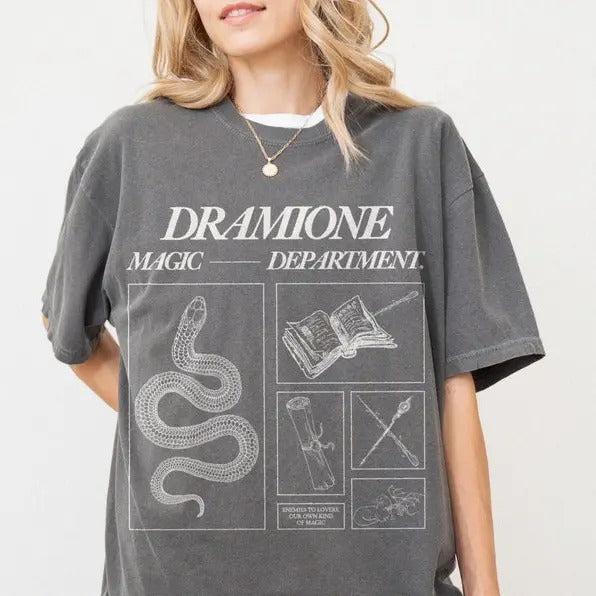 Dramione Shirt Draco Manacled tshirt Fanfiction Dramione Gift Morally Grey Shirt Hermione Draco Romantasy Shirt Snake House Shirt Malfoy, Bookish Gift Cotton Crewneck Shortsleeve