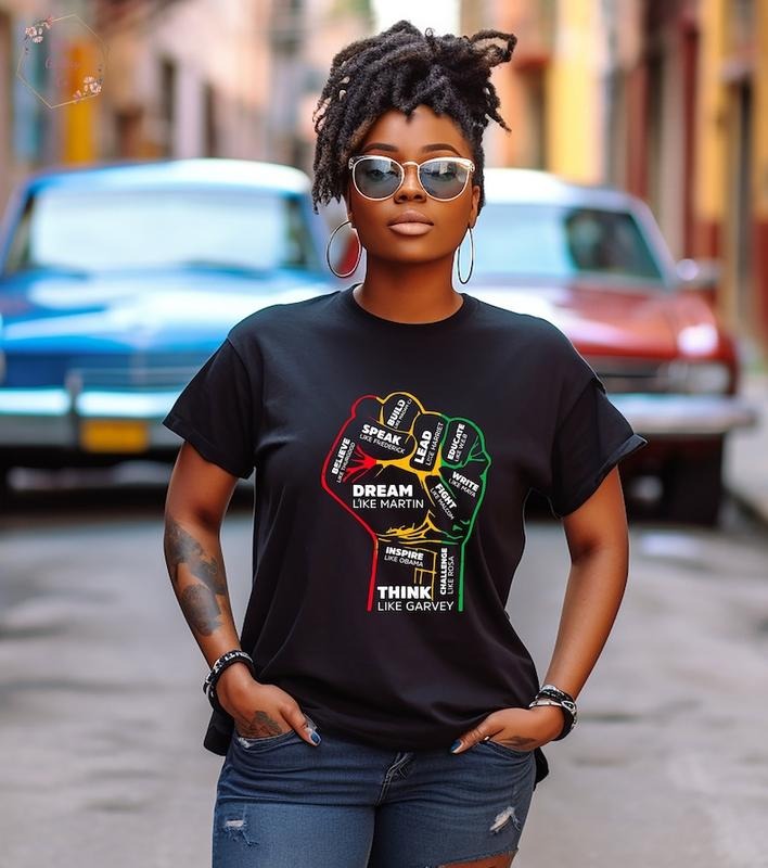 Dream-Think-Speak, Black History Month Shirt, Independence Day, Juneteenth Gifts, Juneteenth T-shirt Design, Think Shirt style 02