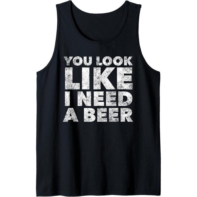 Drinking Alcohol Drunk Tank Top Made in USA