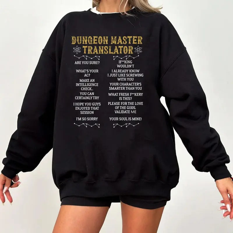 Dungeon Master Translator Shirt, Dungeons and Dragons Shirt, DND Shirt, Sleeping With the Dungeon Master Shirt, Dnd...