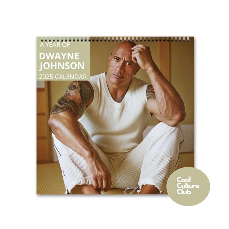 Dwayne Johnson Calendar Vol.1 - 2025 Calendar, Wall Calendar 2025, Planner 2025, Dwayne Johnson Fan Mug, Unique Holiday Gift, Christmas Gift