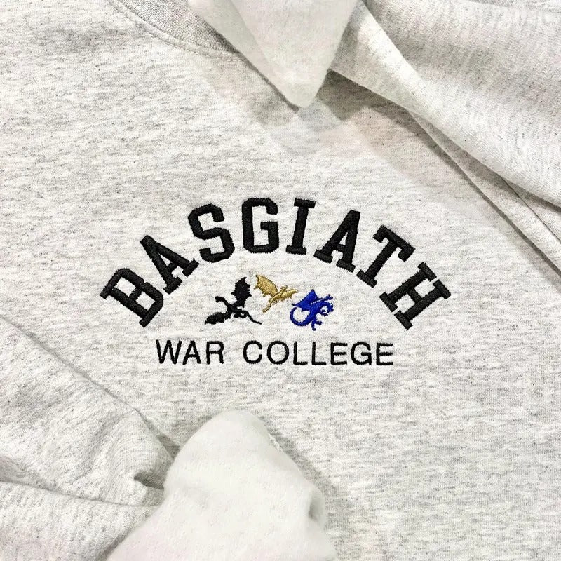 EMBROIDERED Violent Little Thing Sweatshirt, Unisex, Fourth Wing, Basgiath War College, Dark Academia, Xaden Riorson Sweater, Iron Flamestyle{n002}2