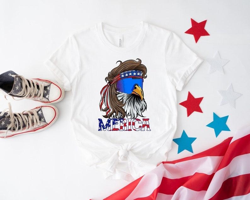 Eagle Merica Shirt, Merica Mullet Eagle Shirt, American Eagle, American Flag, 4th of July Shirt, Independence Day Tee, Shirt For 4th of July T-shirt, sweater and Hoodie