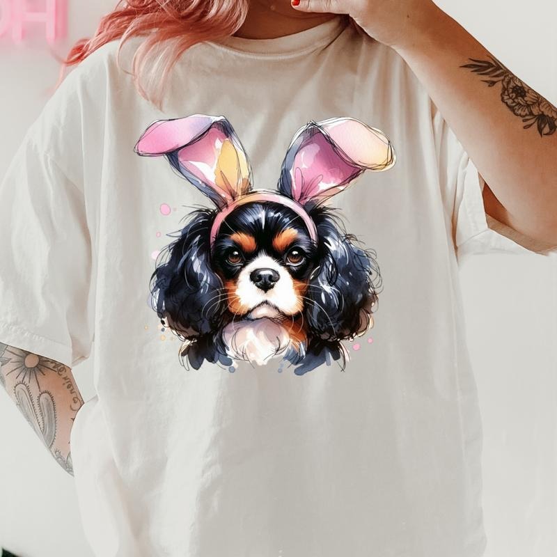 Easter Black Cavalier Shirt ~ Unisex Apparel Relaxed Fit Printed In The USA Clothing Womenswear Casual Comfort Cotton