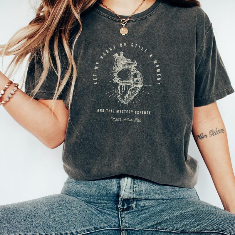 Edgar Allan Poe Poet Shirt T-shirt Dark Academia Shirt Bookish shirt Literary shirt Hoodie, Sweatshirt | WearSparks.com