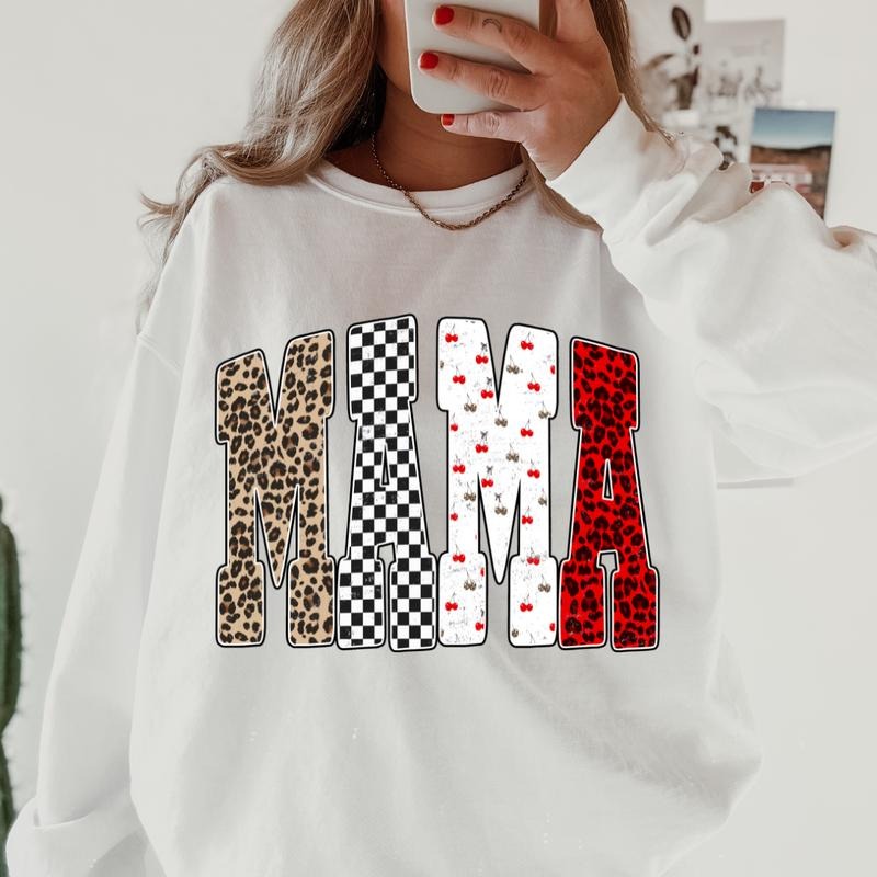 Edgy Mama Crewneck~ Unisex Apparel Relaxed Fit Printed In The USA Clothing Womenswear Casual Comfort Cotton Top Athletic Boho Chic