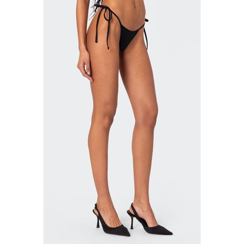 Edikted Women's Elora Micro String Tie Sides Bikini Bottom