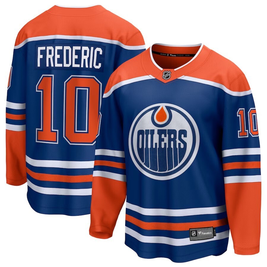 Edmonton Oilers #10 Trent Frederic Home Breakaway Jersey - Royal