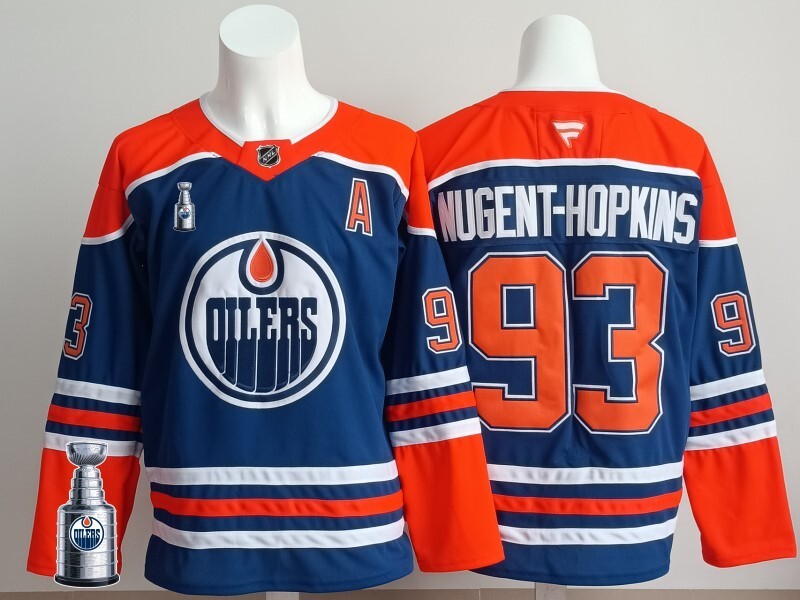 Edmonton Oilers #93 Ryan Nugent-Hopkins Oilers Champion Edition Style 6