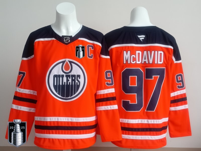Edmonton Oilers #97 Connor McDavid Oilers Champion Edition Style 15