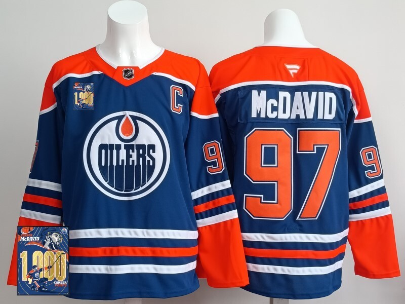 Edmonton Oilers #97 Connor McDavid Oilers Champion Edition Style 8