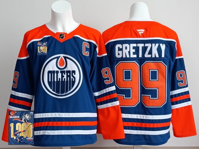 Edmonton Oilers #99 Wayne Gretzky Oilers Champion Edition Style 5
