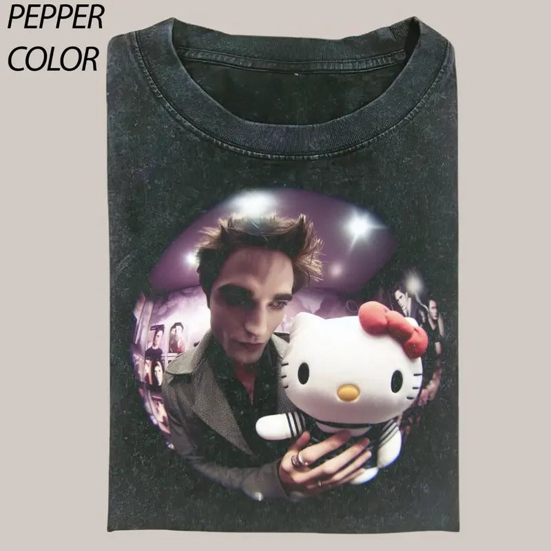 Edward Gives Gifts Vintage Graphic Tee, Funny Twilight Movie T-shirt, Unisex T-Shirt Gift For Her Him, Trendy Shirt