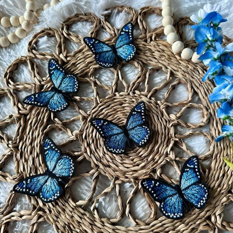 Embroidered Butterfly Patch, Iron On Patch