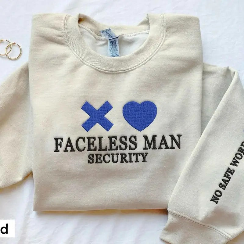 Embroidered Lights Out Book Sweatshirt, Faceless Shirt, Navessa Allen Sweatshirt, Brynne Weaver, Smut Shirt, Butcher & Blackbird Sweatshirt