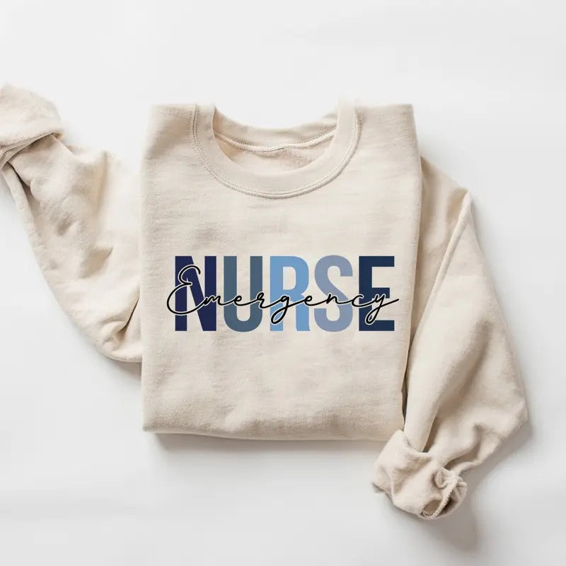 Emergency Department Sweatshirt, ER Nurse Sweater, Nurse Shirt, Nurse Life Shirt, Nursing School Shirt, Nurse Week, Nurse Sweatshirt, Nurse Gift