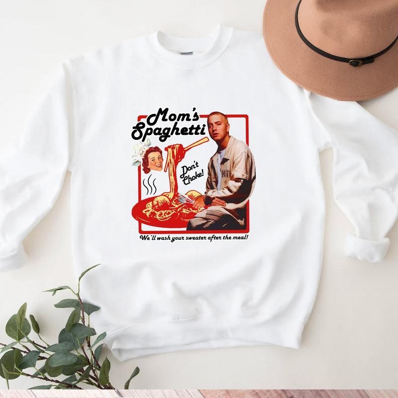 Eminem,mom spaghetti T-Shirt, Rapper Vintage Sweatshirt Hoodie T-shirt, Sweatshirt, Hoodie