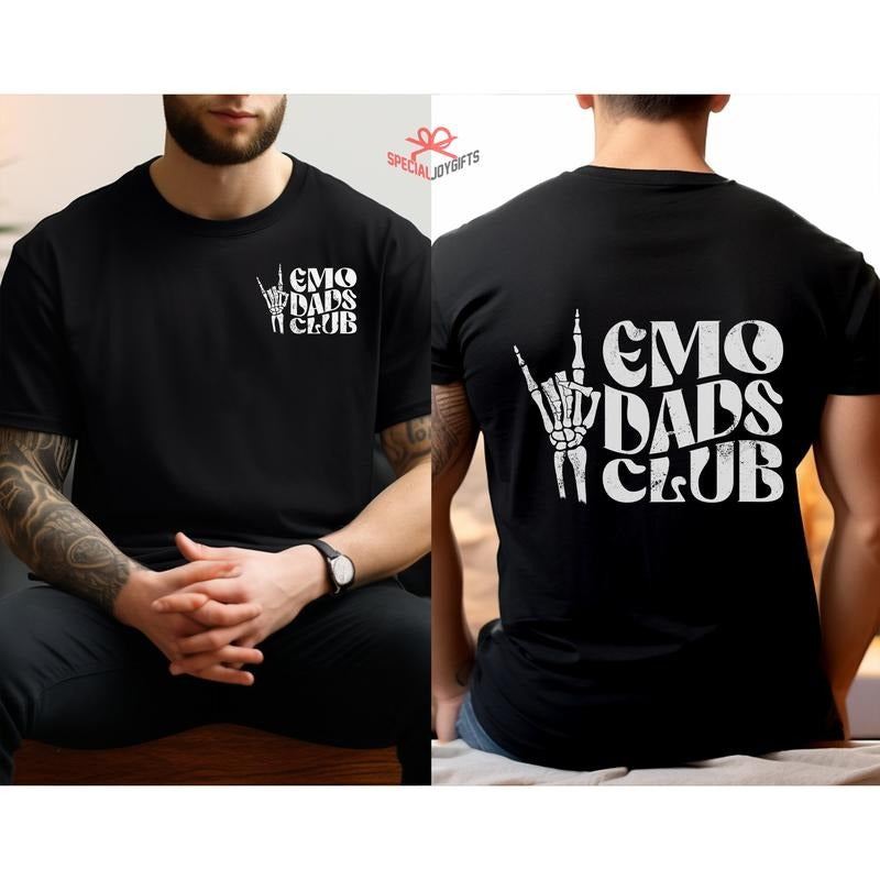 Emo Dads Club Cool Dads Club Emo Dad Tshirt Father Gifts For Dad Shirt For Men Funny Gift For Dadshirt For New Dad TK43GN