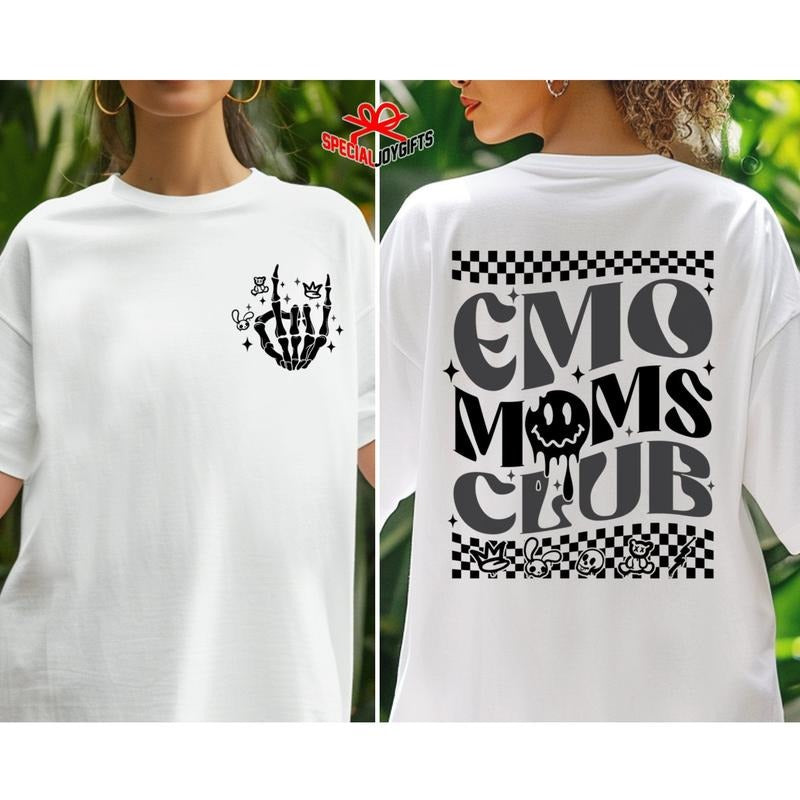 Emo Mom T-Shirt, Emo Moms Club Shirt, Emo Mom Gift, Elder Emo Mom Mothers Day Gift, Emo Gift, Gift For Emo Mom, Auntie Shirt Gift