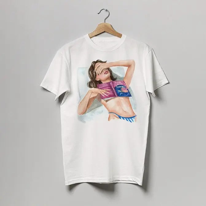 Empire of Storms book t-shirt | 100% cotton bookish t-shirt | printed from unique hand painted watercolor by Olga Cree | hair & skin options