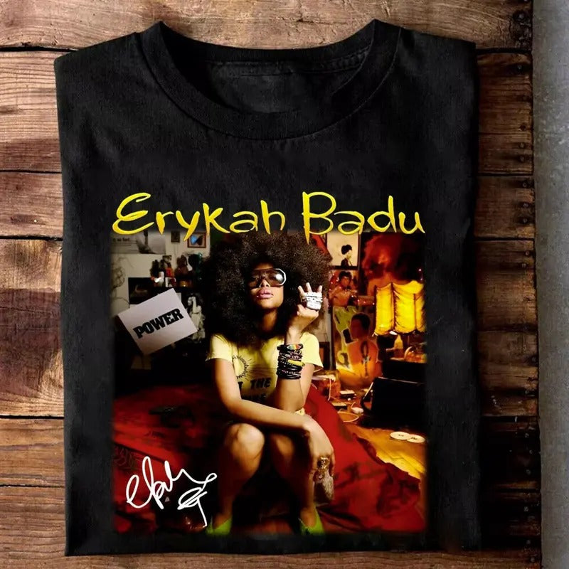 Erykah Badu Singer Shirt New Popular Unisex S-3XL T-Shirt