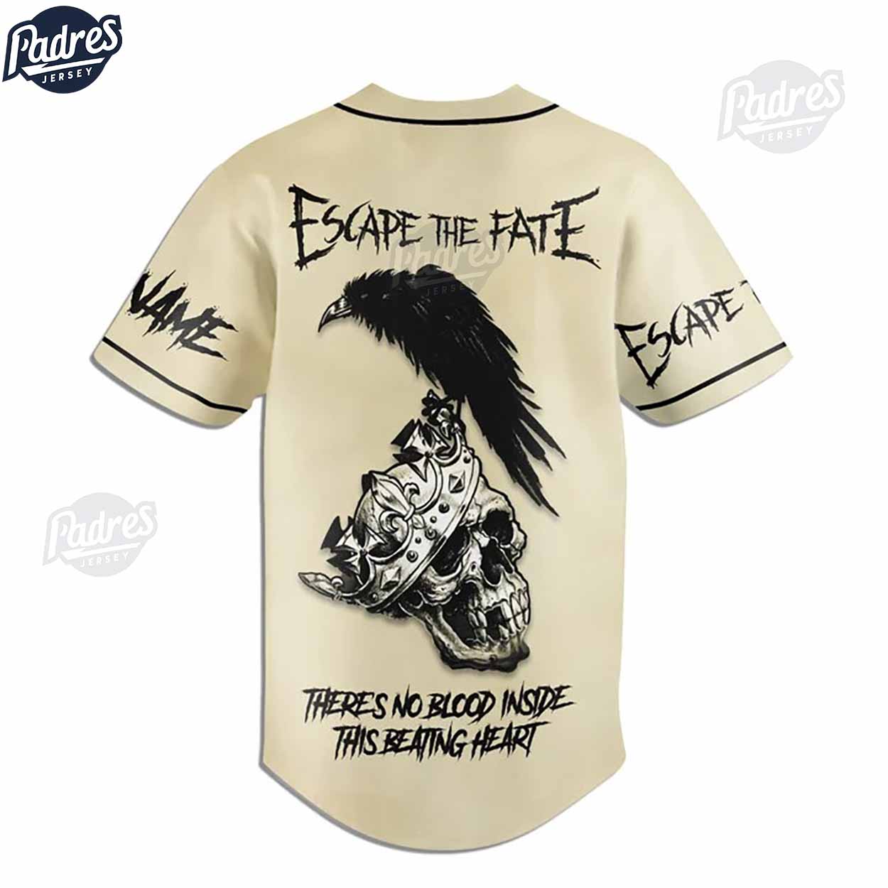 Escape The Fate Rock Band Music Baseball Jersey - Padres Jersey Oasis: Elevate Your Baseball Style Game... (Image 3)