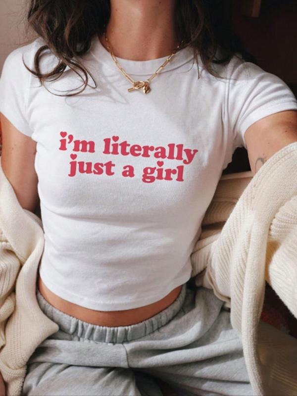 Essnce 1pcs Solid Round Neck Teestyle{n002}4