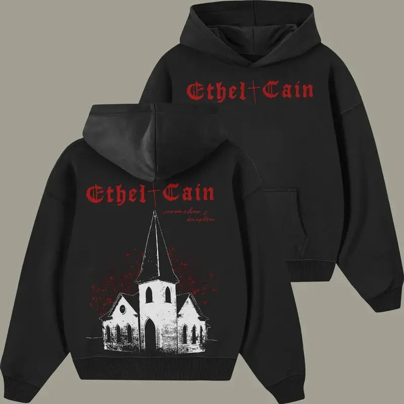 Ethell Cainn Hoodie, Gothic Aesthetic, Indie Music Fan Gift, Unisex Sweater Pullover Tee