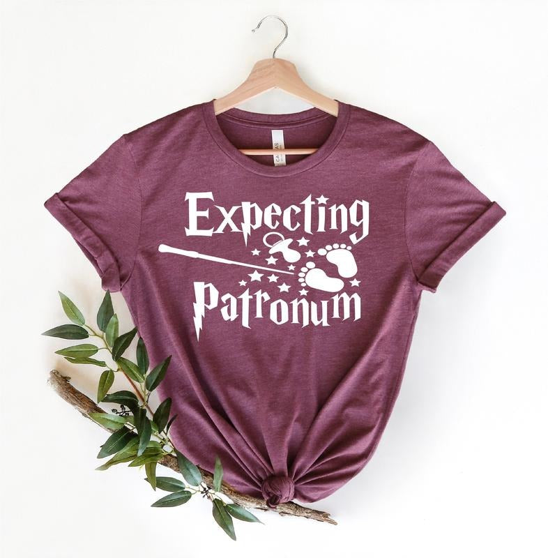 Expecting Patronum Shirt, Baby Announcement Shirt,Pregnancy Announcement Shirt, Birth Announcement, Pregnancy Gift, Maternity T-Shirt