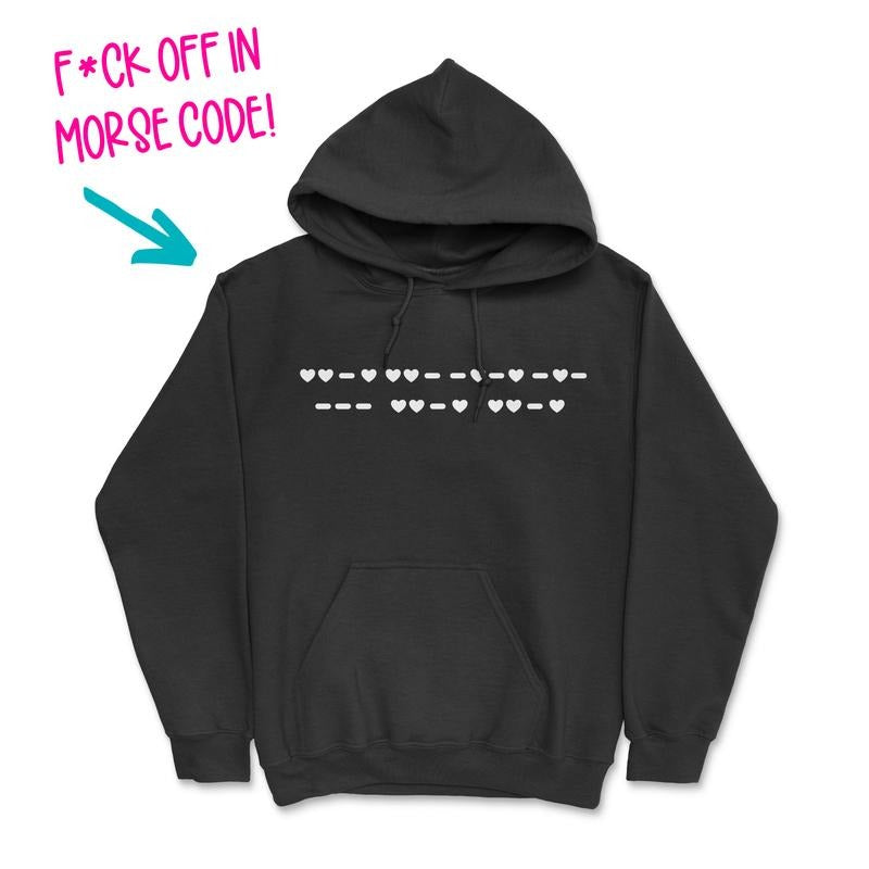 F*ck Off Morse Code Hoodie