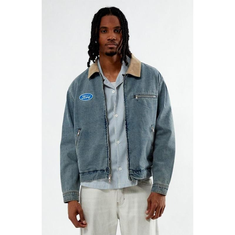 FORD Men's Denim Gas Jacket