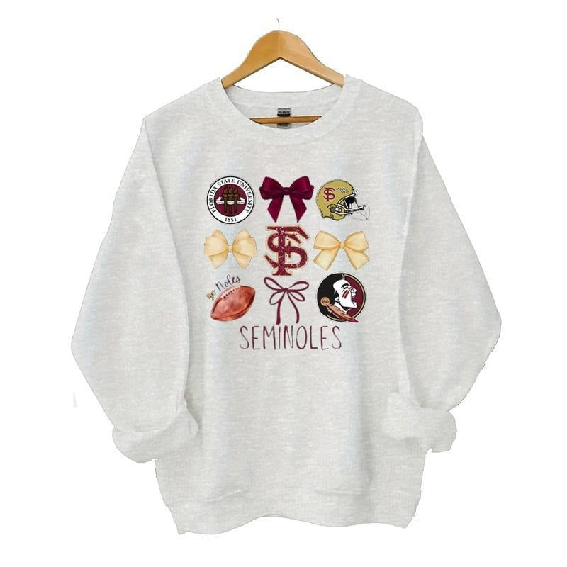 FSU Seminoles Football Sweatshirt, Florida State University football Sweatshirt Menswear football fan Hoodie Polyester, tshirt hot trend 2025