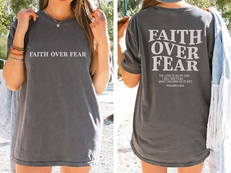 Faith Over Fear Christian Shirt,Jesus Shirts,Trendy Shirt,Bible Verse Shirt ,Aesthetic Clothes, Christian shirt,Christian Tee T-shirt, sweater and Hoodie