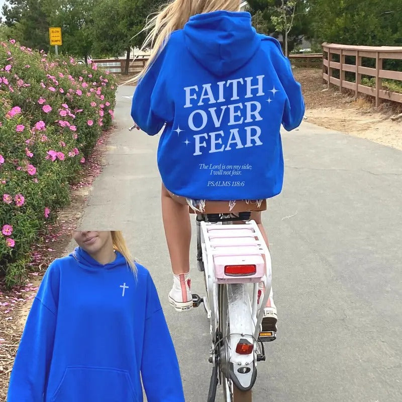 Faith Over Fear Hoodie, Christian Hoodies, Christian Sweatshirt, Jesus Hoodie, Trendy Hoodie, Bible Verse Hoodie, Bible Verse T-shirt, sweater and Hoodie