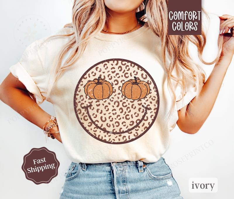 Fall Pumpkin Shirt Comfort Colors, Womens Fall Pumpkin Shirt, Womenswear Oversized Crewneckstyle{n002}2