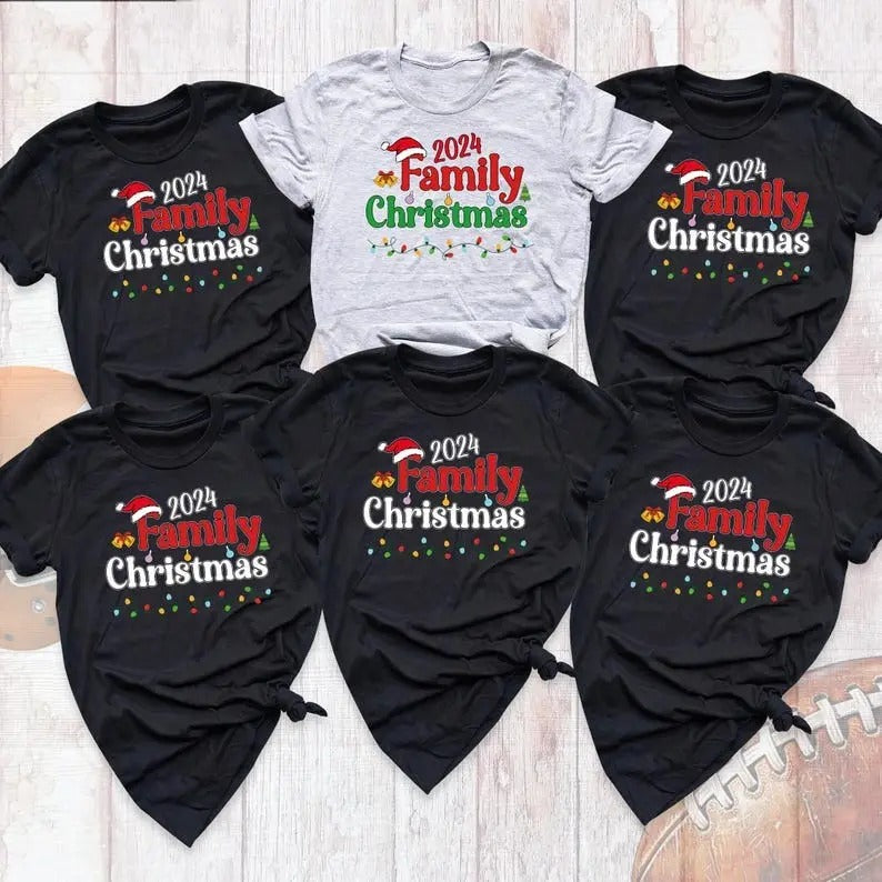 Family Christmas 2024 Shirt, Matching Christmas Santa Shirt, Christmas Party Shirt, Holiday Tshirt, Christmas Group Shirt, Christmas Gift