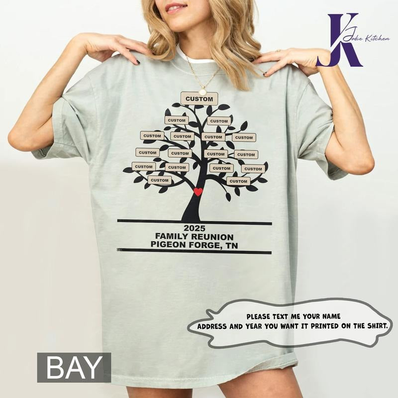 Family Reunion Shirts, Custom Family Reunion Shirt, Family Name Shirt, Family Shirts, Family Tree Shirt, Personalized Family T-Shirts