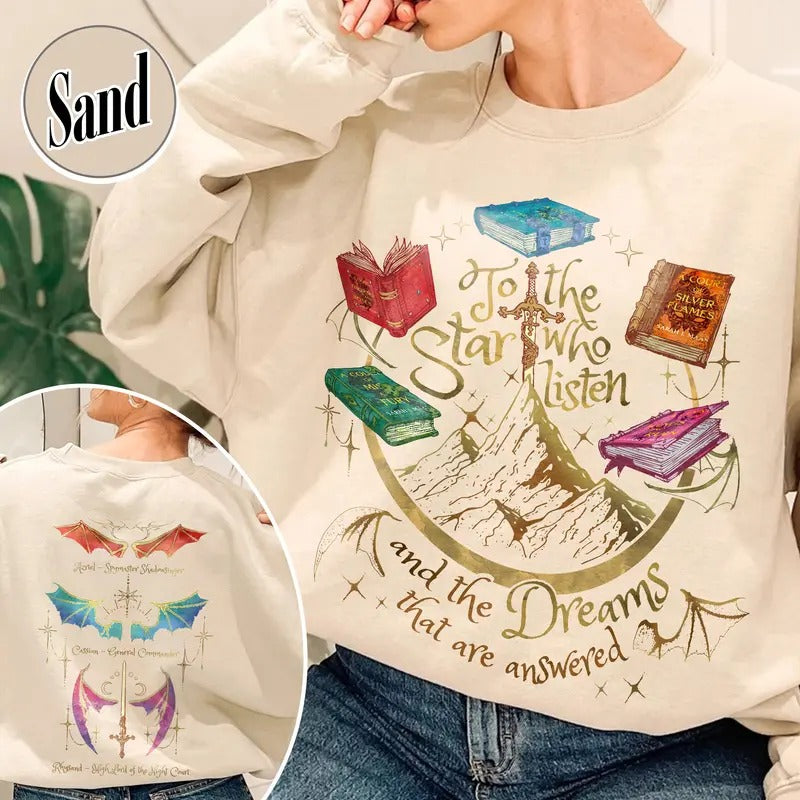 Fan Of ACOTAR Series Two Sided Sweatshirt,Velaris Sweatshirt Acotar Velaris City Of Starlight,Rhysand Sweashirt,The Bat Boys Sweatshirt,SJM Inspired Sweatshirt