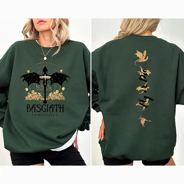 Fan of Basgiath War College Sweatshirt, Dragon Rider Fourth Wing Sweater, Fourth Wing Hoodie, Violet Sorrengail, Xaden...