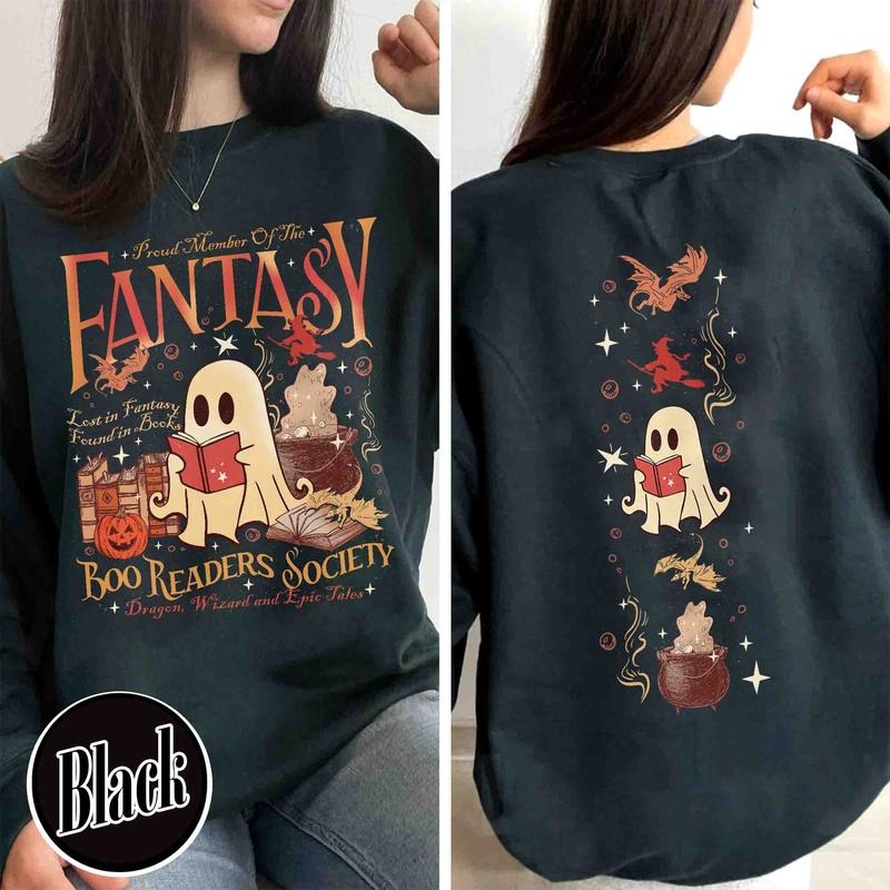 Fantasy Reader Sweatshirt, Boo Readers Society Shirt, Fantasy Dragon Bookish Shirt, Fantasy Book Lover Shirt, Booook Shirt, Boo Read