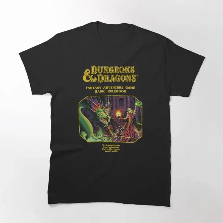 Fantasy Roleplaying On The Table Fantasy Adventure Game Music Fans Classic T-Shirt, Unisex - Shirt