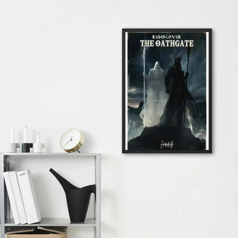 Fantasy Stormlight Archive Canvas Wall Art, Retro The Oathgate Travel Poster, Stormlight Lovers Home Decor, Gift For Bookish