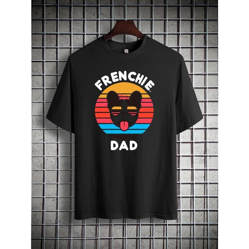 Fashion printed cotton short-sleeved T-shirt American fashion trend brand printed bottom shirt men's summer crew-neck casual top Made in USA