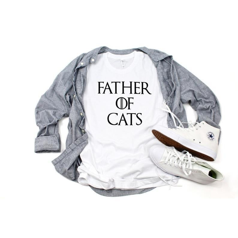 Father Of Cats Shirt, Mens Cat Shirt, Cat Dad Shirt, Cat Daddy T Shirt, Funny Cat Shirt, Cat Lover Gift, Father's Day Gift for Cat Dad TK43GN