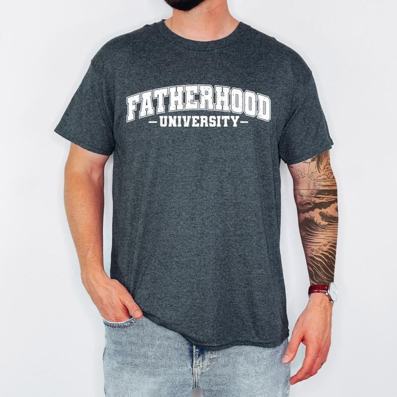 Fatherhood University Shirt, Surviving Fatherhood, Funny Father Tee, Drinking Husband, FatherS Day Gift, Gift For Dad, Gift For Him, Trendy